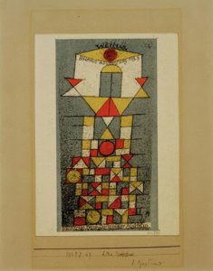 Den hevede siden, Weimar Bauhaus-utstilling 1923, Bauhau av Paul Klee
